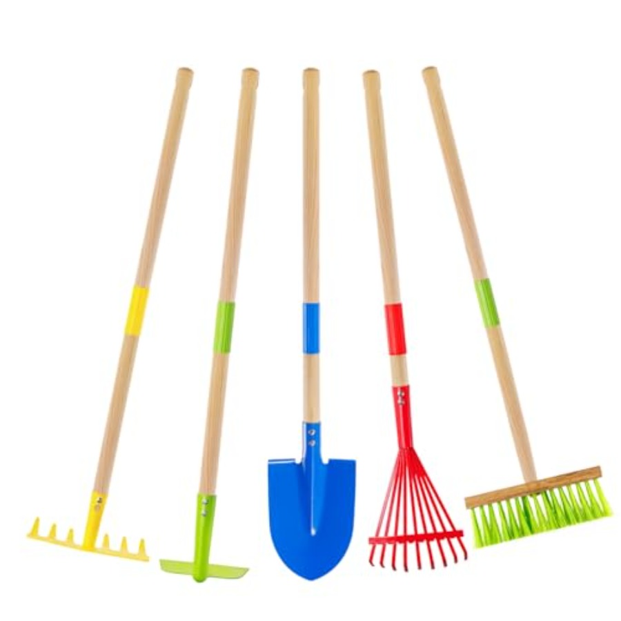Gardening Tools Toddler - Set Peralatan Kebun: Cangkul, Garu, Sekop,