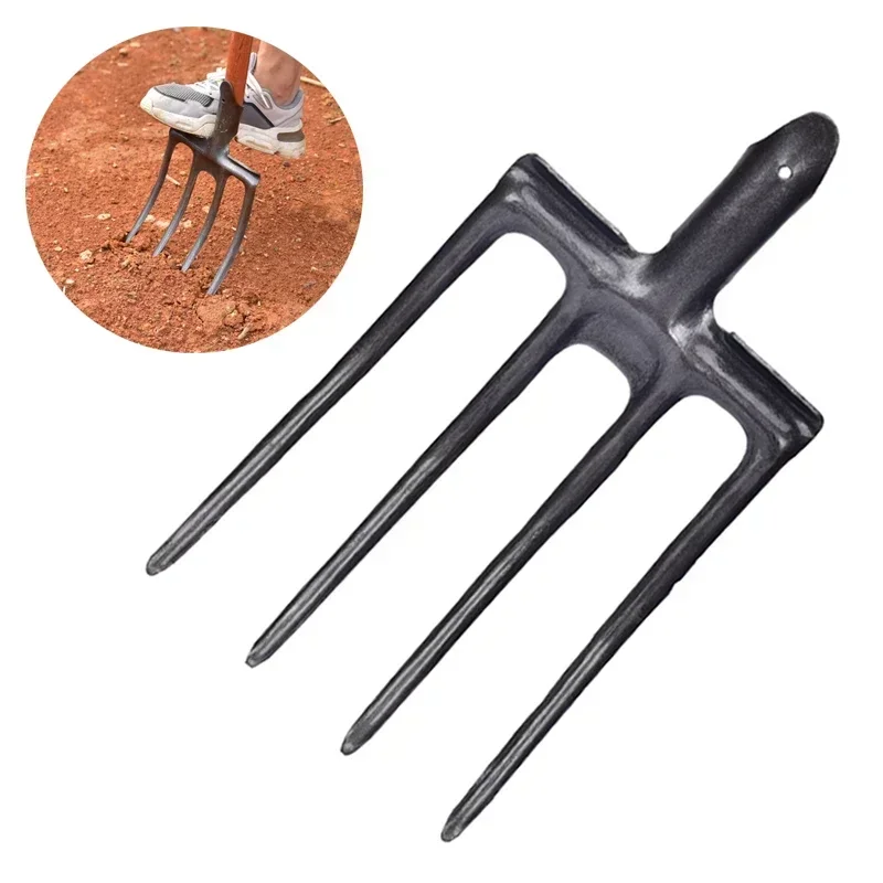 Spade Digging Fork - 1 buah garpu penggali pertanian 4-tine