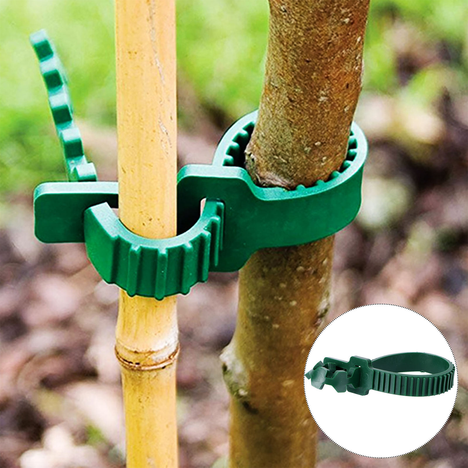 Plant Support Stake - 20 Buah Gesper Penahan Tanaman, Klip