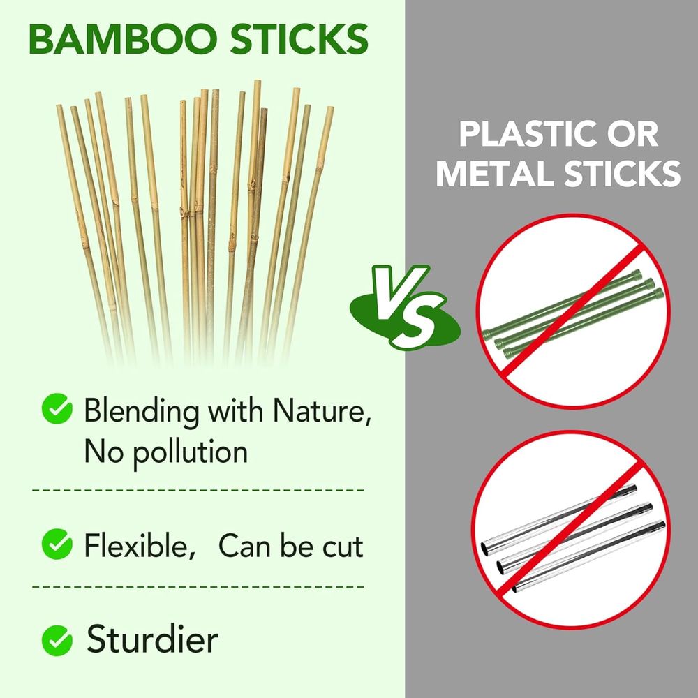 70-Pak Tiang Tanaman Bambu Ala - Plant Support Stake ulasan dan harga