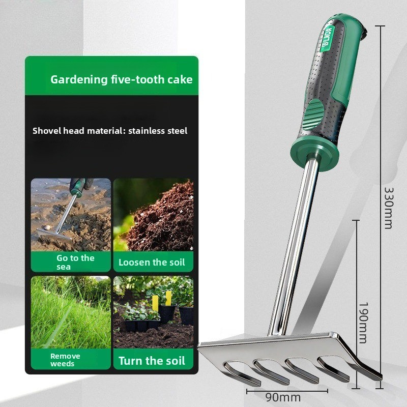 5Pcs Set Sekop Tangan Taman Ba - Spade Digging Fork ulasan dan harga