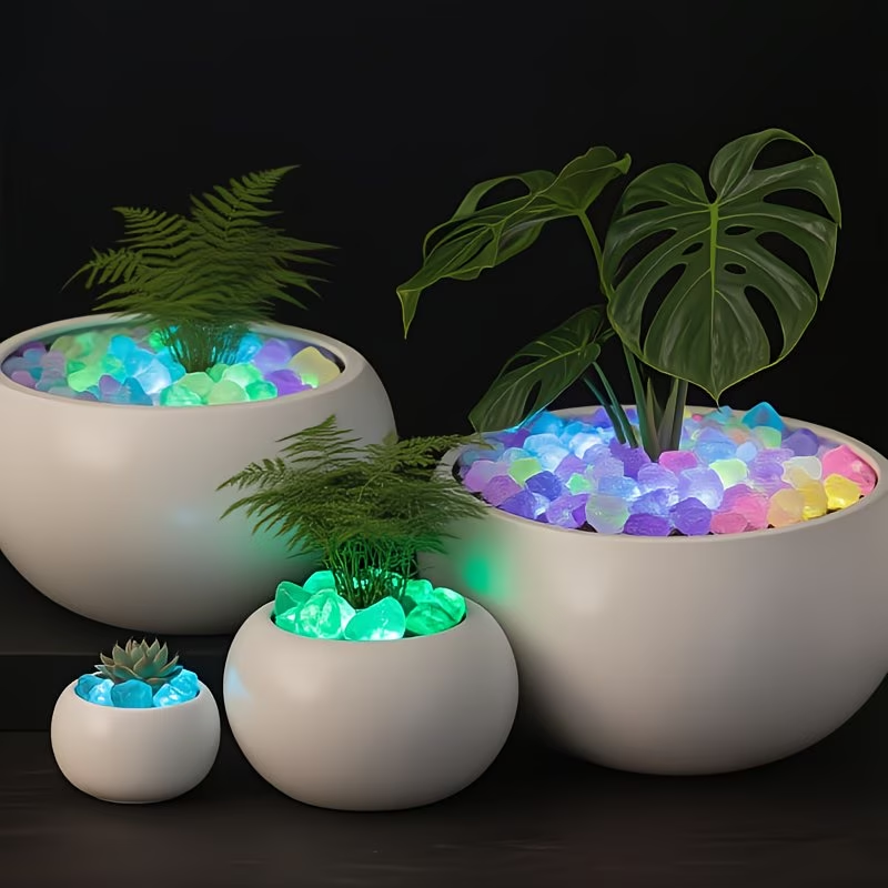 300 Buah Set Kerikil Bercahaya - Aquaponics Fish Tank ulasan dan harga
