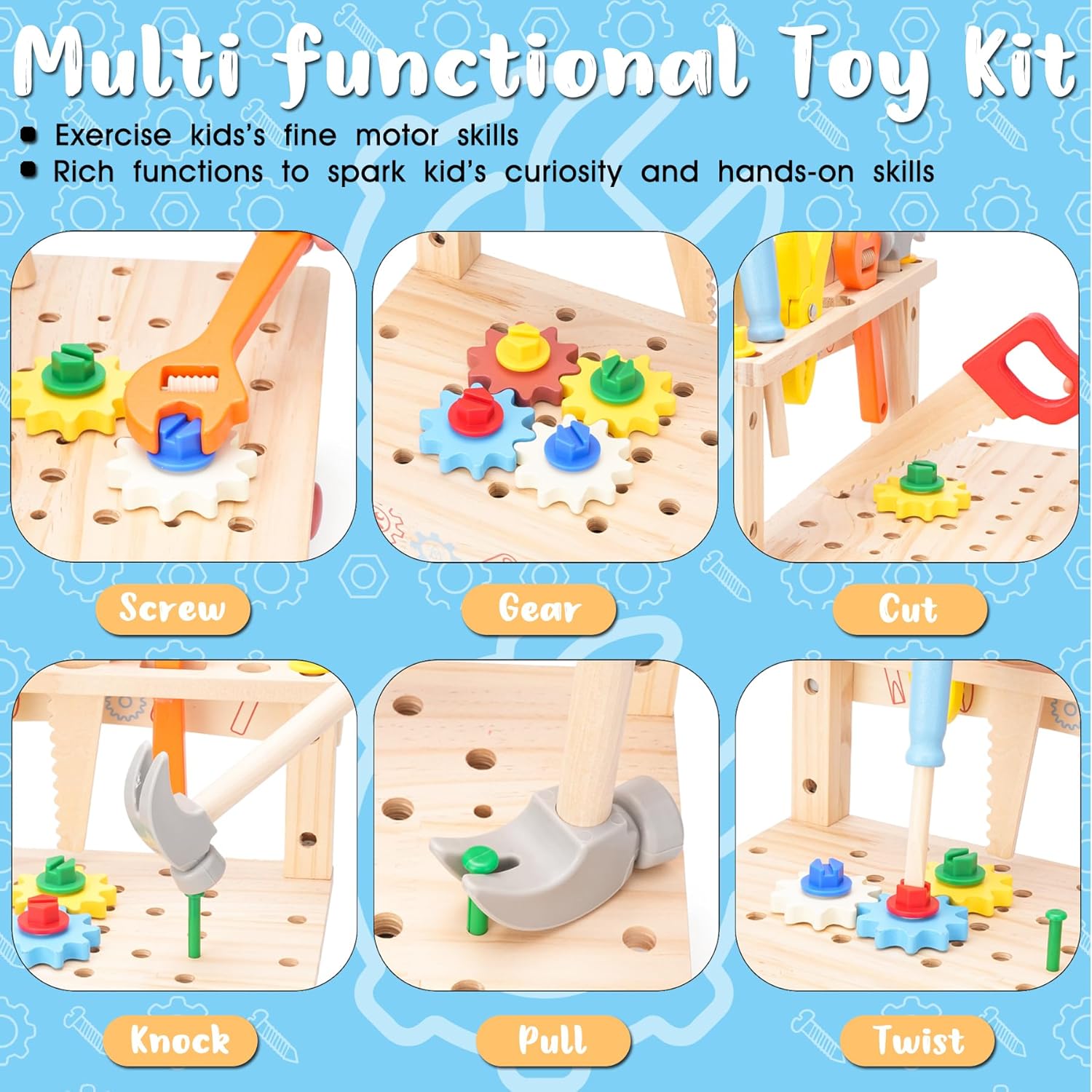 Bangku Perkakas Kayu untuk Ana - Gardening Tools Toddler ulasan dan harga