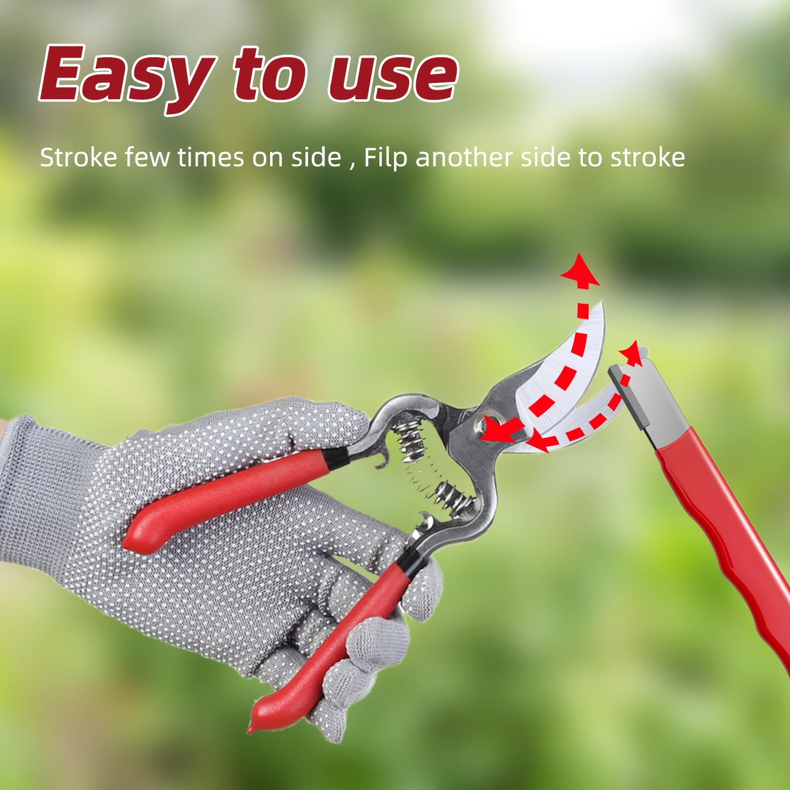 Pengasah Gunting Taman, dengan - Gardening Tools Must Haves ulasan dan harga