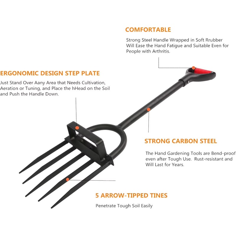 Garpu Penggali Kebun 5 Mata Ga - Spade Digging Fork ulasan dan harga