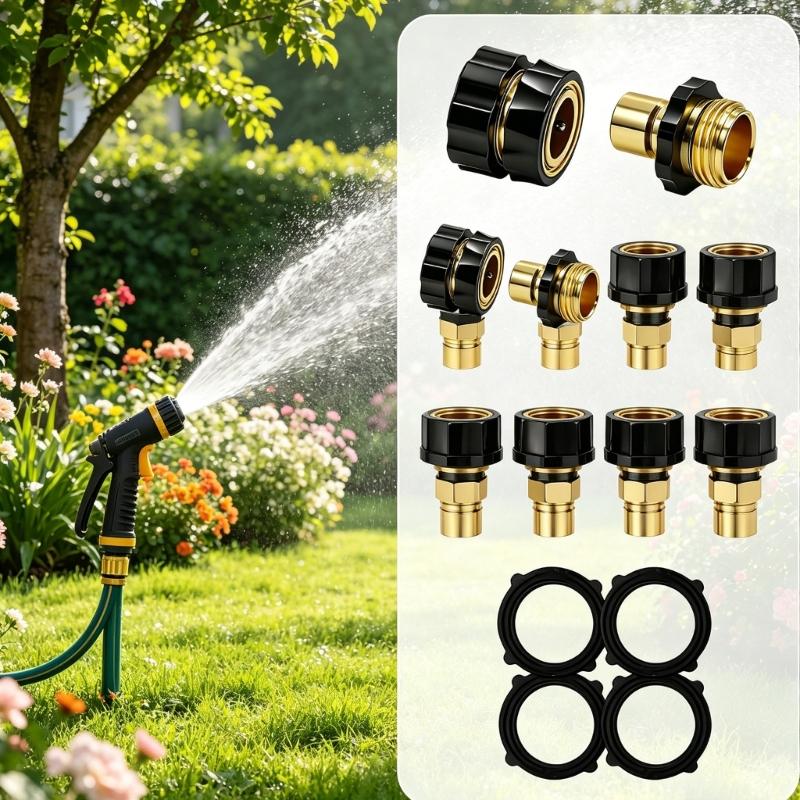 R9UF 4 Buah/Pak Konektor Pipa  - Gardening Tools You Need ulasan dan harga