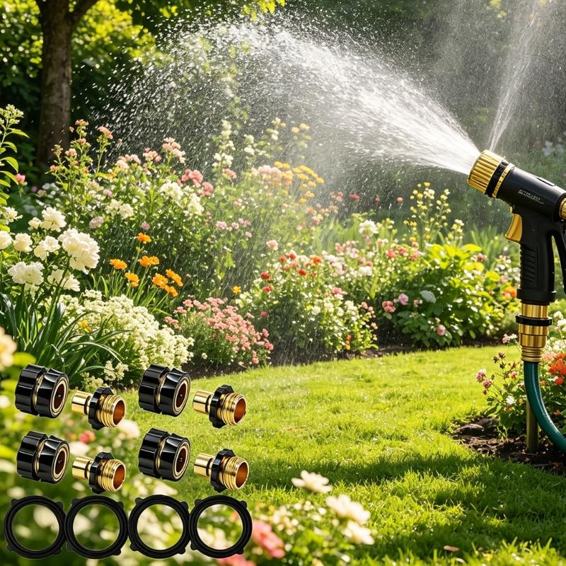 R9UF 4 Buah/Pak Konektor Pipa  - Gardening Tools You Need ulasan dan harga