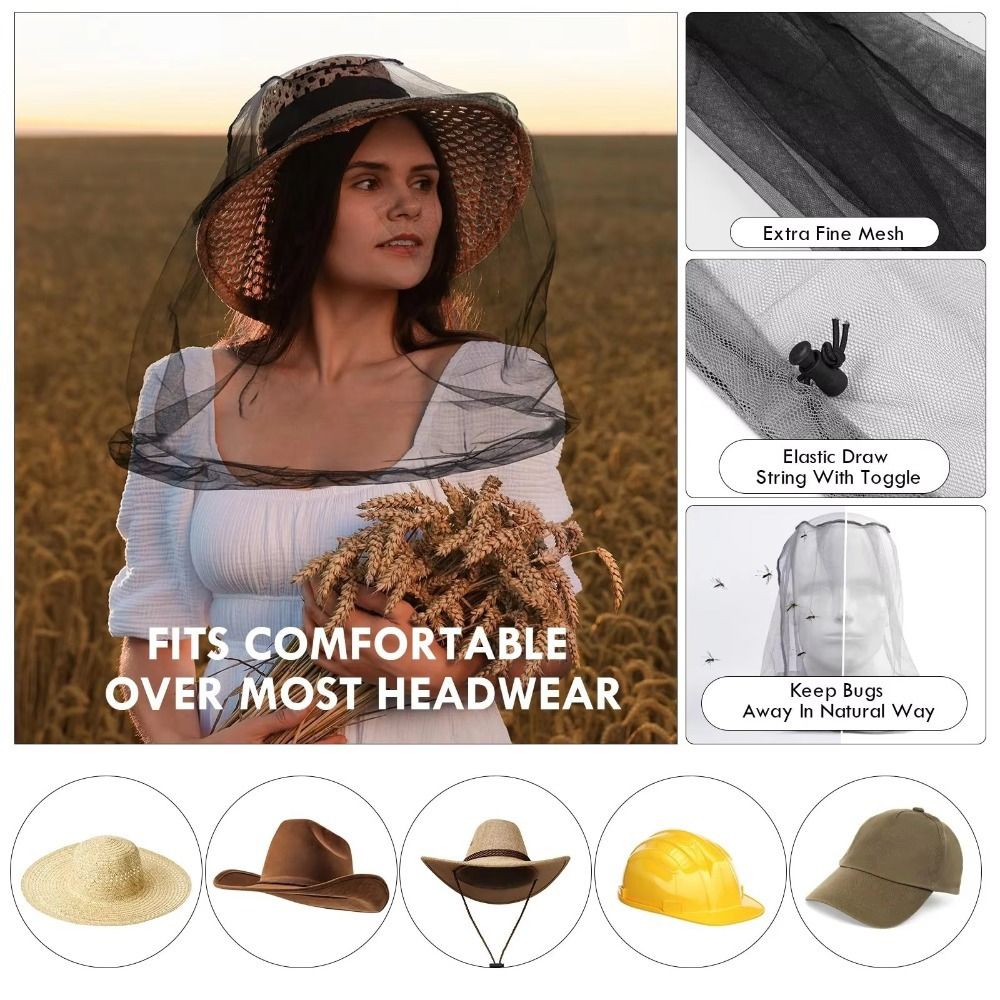 Topi Berkebun Jaring Kepala An - Garden Netting Cover ulasan dan harga